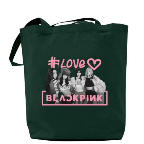 Шопер Blackpink poster 37x41 см Темно-зелений (17134278-16-200013) - фото 1