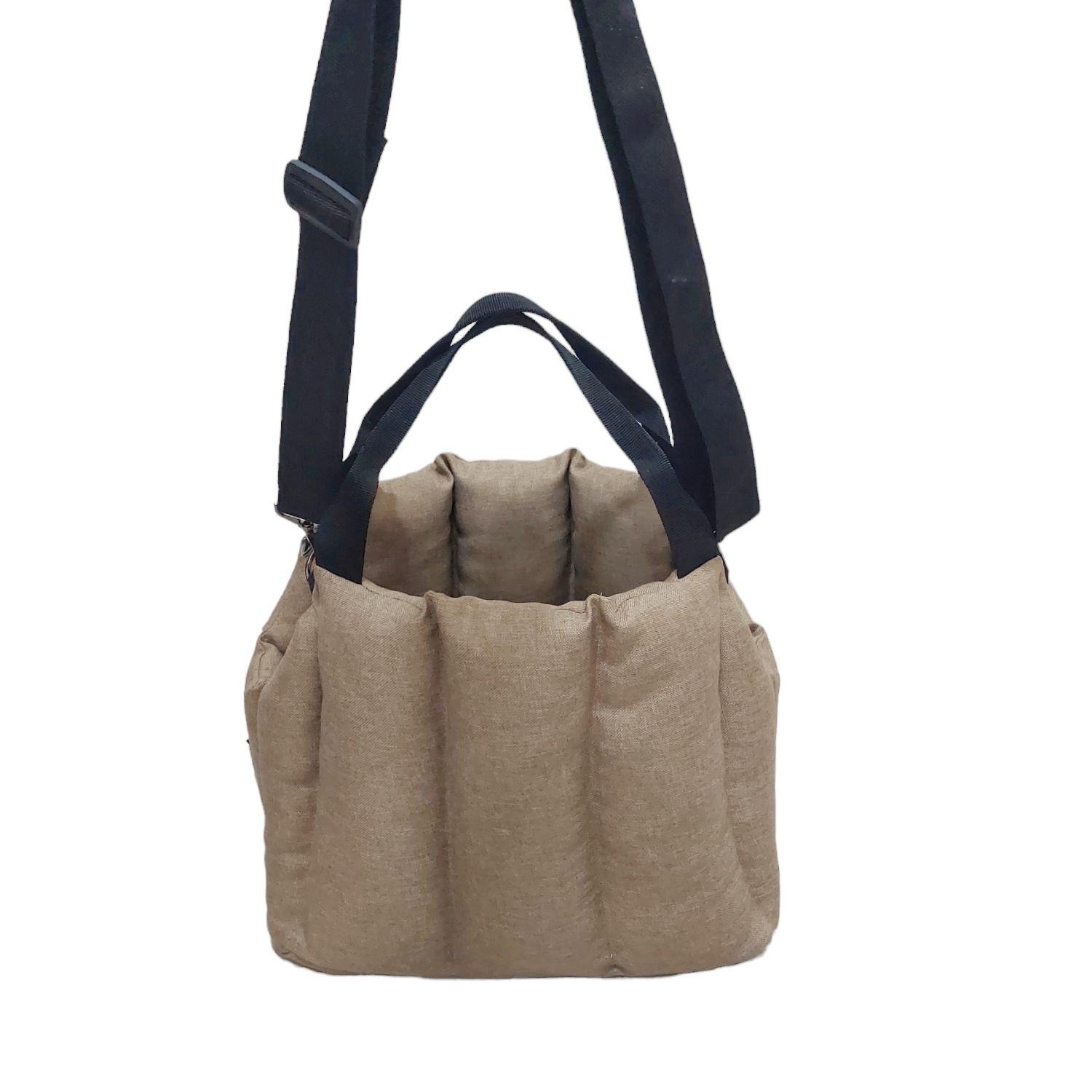 Сумка-переноска для собак и кошек 35х20х30 см Песочный - фото 3 Сумка-переноска для собак и кошек 35х20х30 см Песочный - фото 3