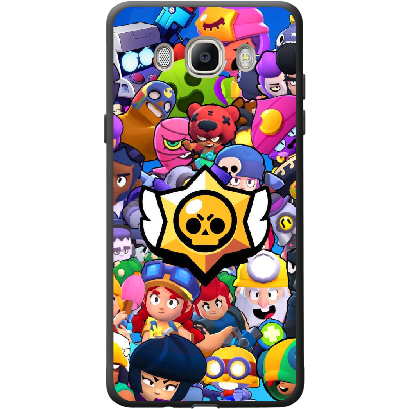 Чохол BoxFace Samsung J510 Galaxy J5 2016 Brawl Stars Чорний силікон (25137-up2389-41569)