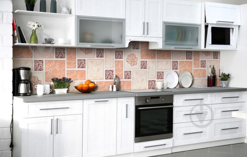 Скинали на кухню Zatarga «Маковый акцент» 600х3000 мм виниловая 3Д наклейка кухонный фартук самоклеящаяся