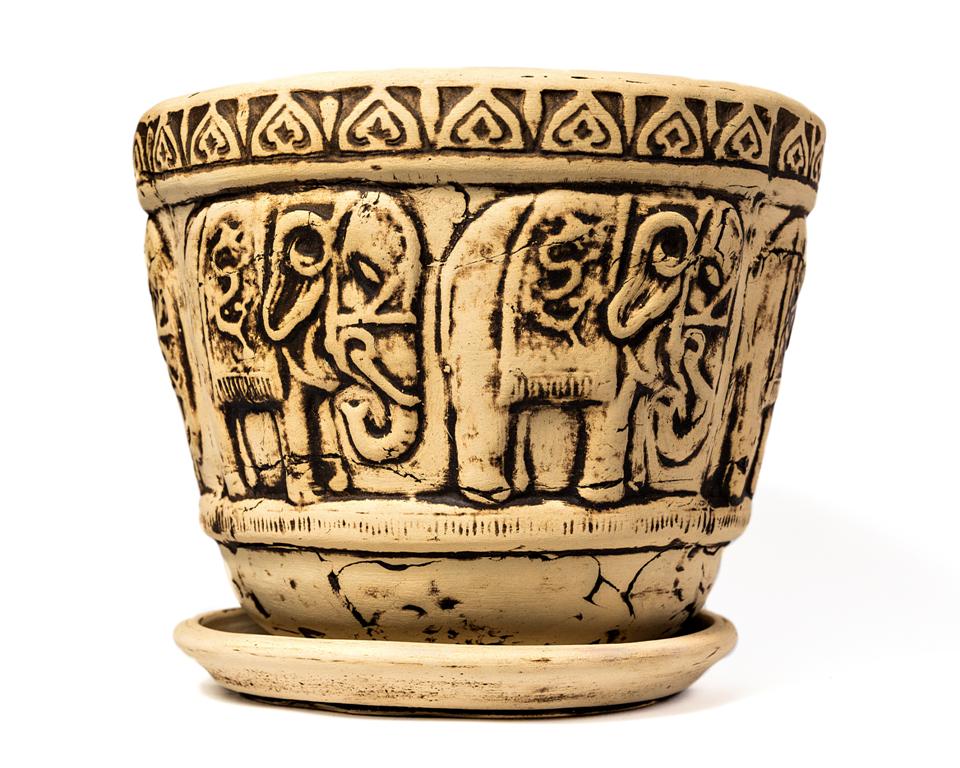 Горщик керамічний Слони №5 - фото 2