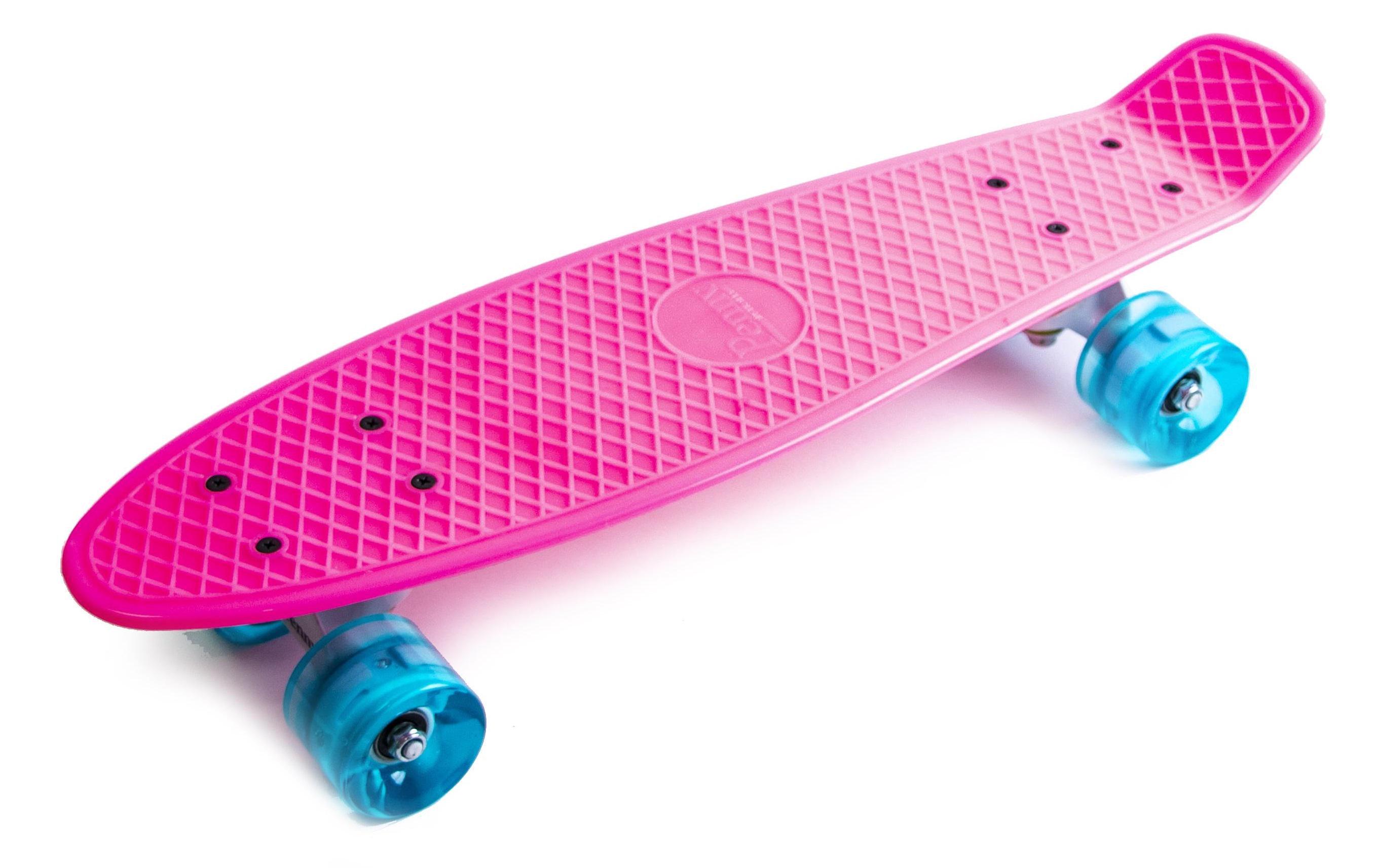 Пенниборд колеса с подсветкой Pink (566713973) - фото 1 Пенниборд колеса с подсветкой Pink (566713973) - фото 1