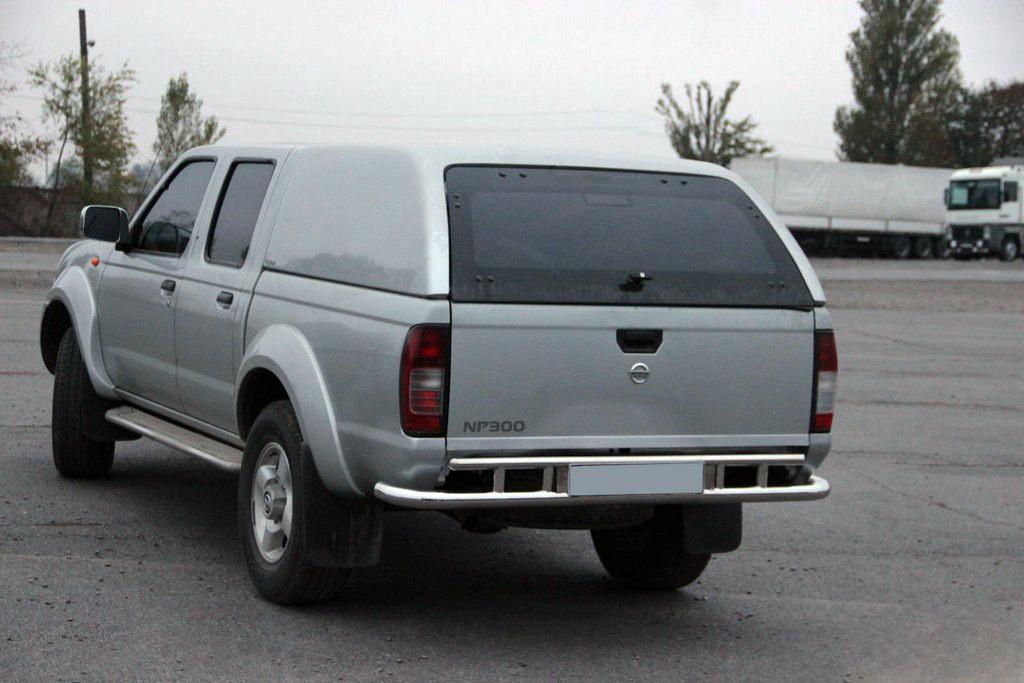 Задняя защита AK004 CAN для Nissan NP300 1999-2015 нержавеющая сталь Хром