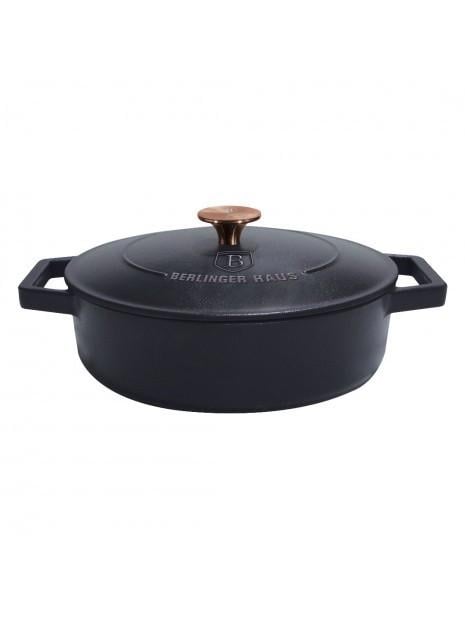 кастрюля чугунная с покрытием Berlinger Haus Metallic Line Rose Gold Edition 2,57 л 26х7.5 см Черный (2238493905)
