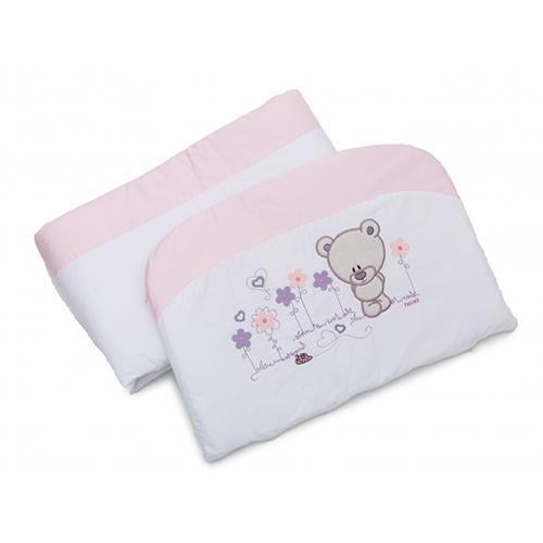 Бампер для детской кроватки Twins Evo Лето с Мишкой Розовый (T14448)