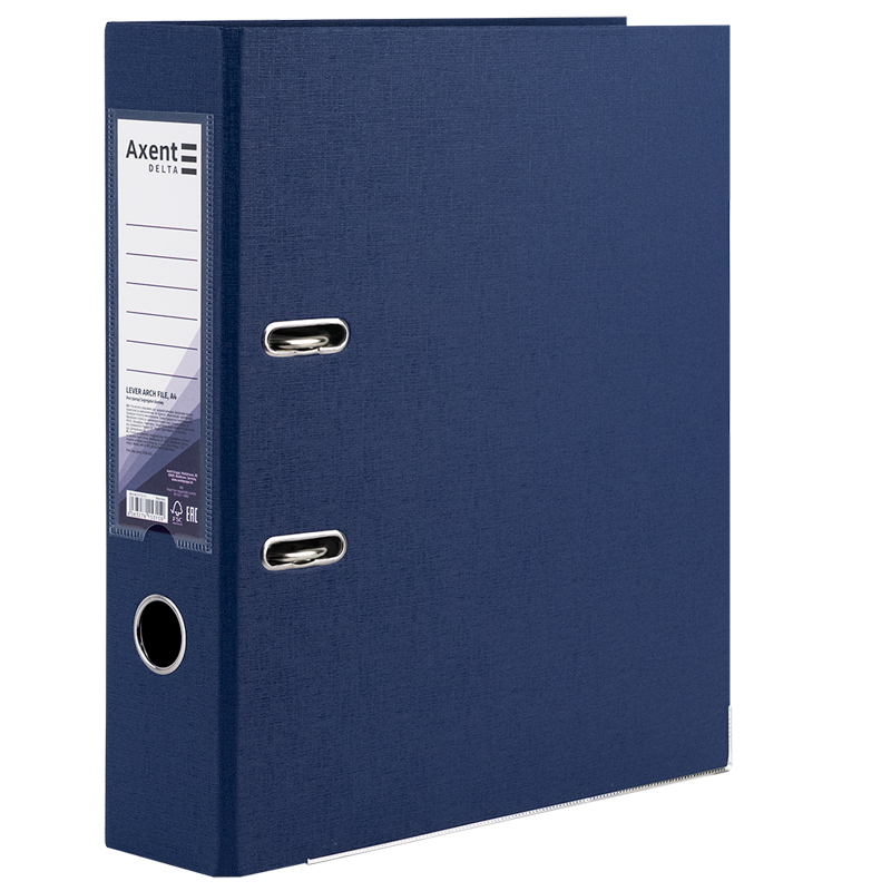 Папка-регистратор двусторонняя PP D1712-12C 75 см собранная Темно-синий (4063276153159)