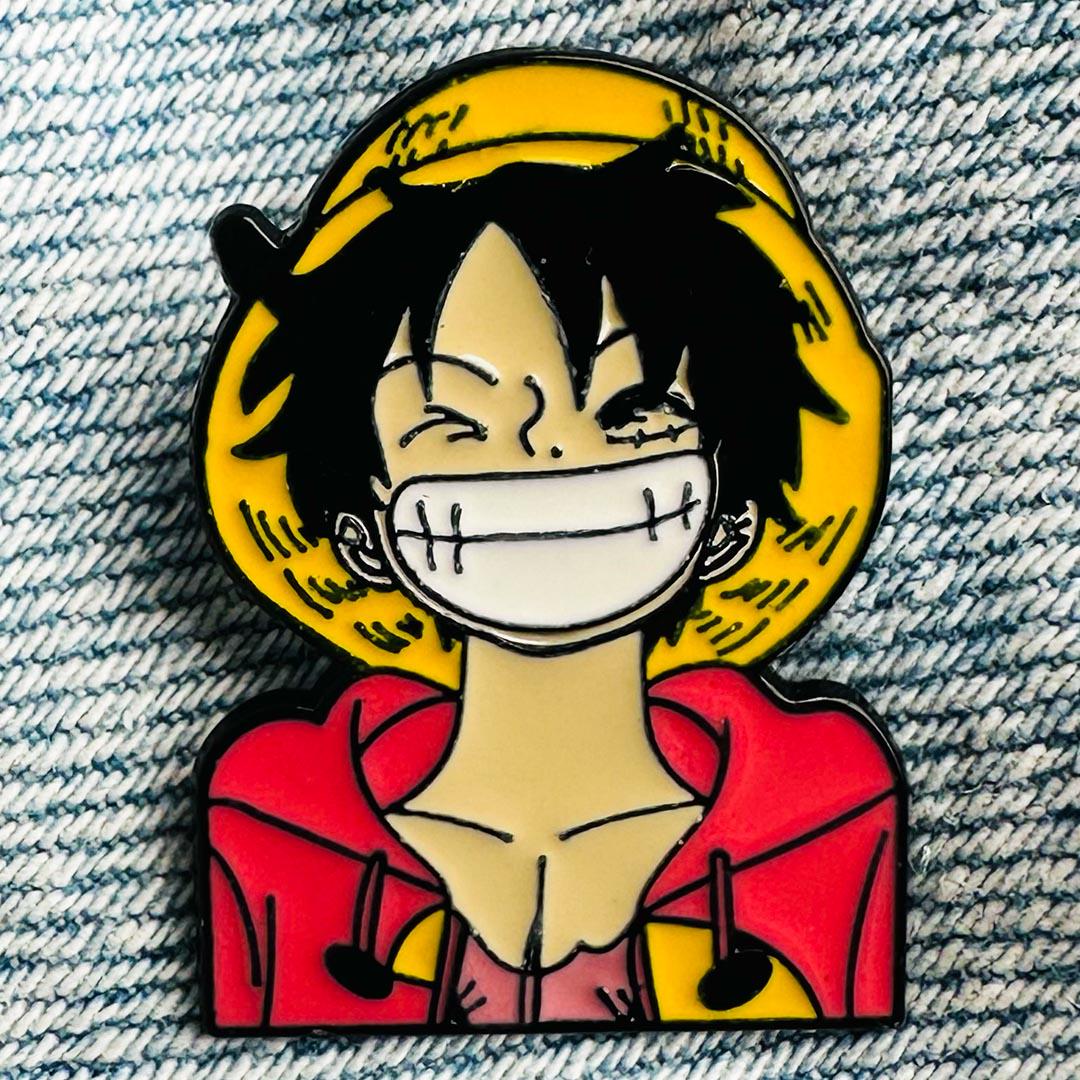 Значок-пін One Piece Monkey D Luffy in a hat (00000002590)