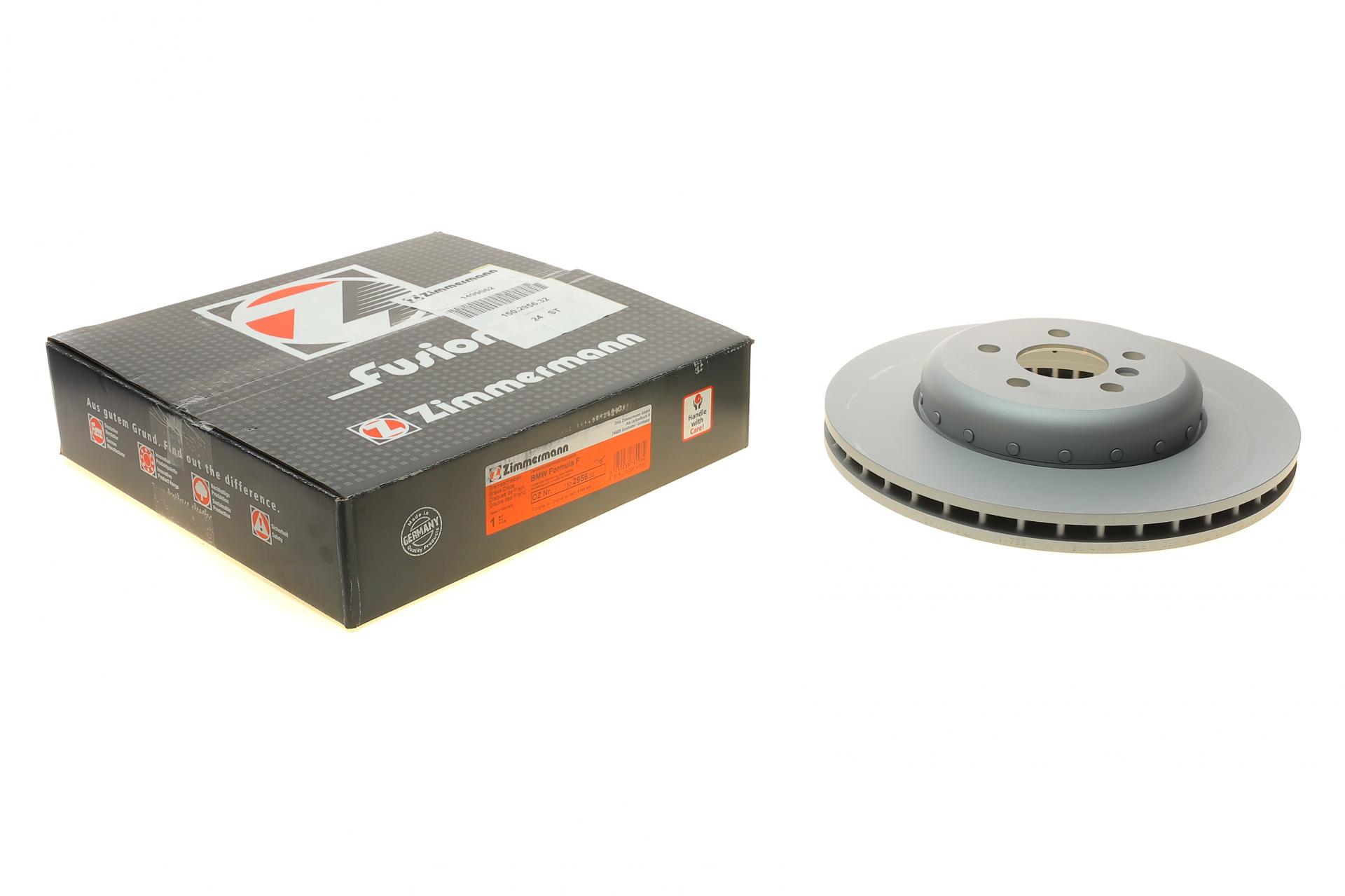 Диск тормозной передний ZIMMERMANN BMW 5 G30 530/540i 16-B47/B48/B57/B58 348х30 мм (150.2956.32 ZIMMERMANN)
