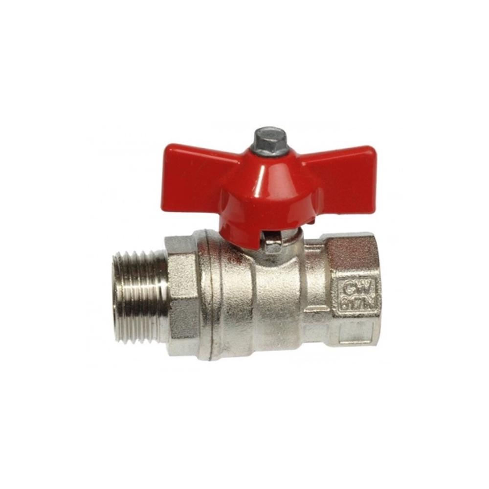 Кран кульовий для води ITAP 3/4" внутрішній- зовнішній Червоний