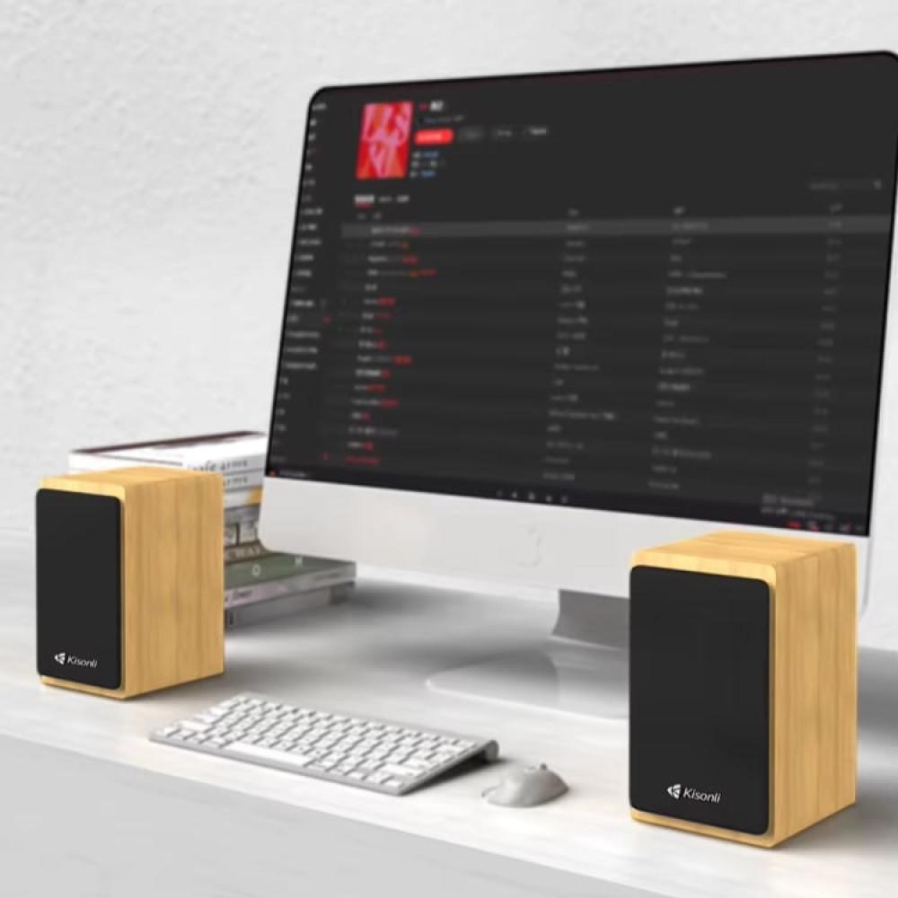 Колонки компьютерные Kisonli Bluetooth 18,3х12,7х11 см (X23) - фото 3 Колонки компьютерные Kisonli Bluetooth 18,3х12,7х11 см (X23) - фото 3