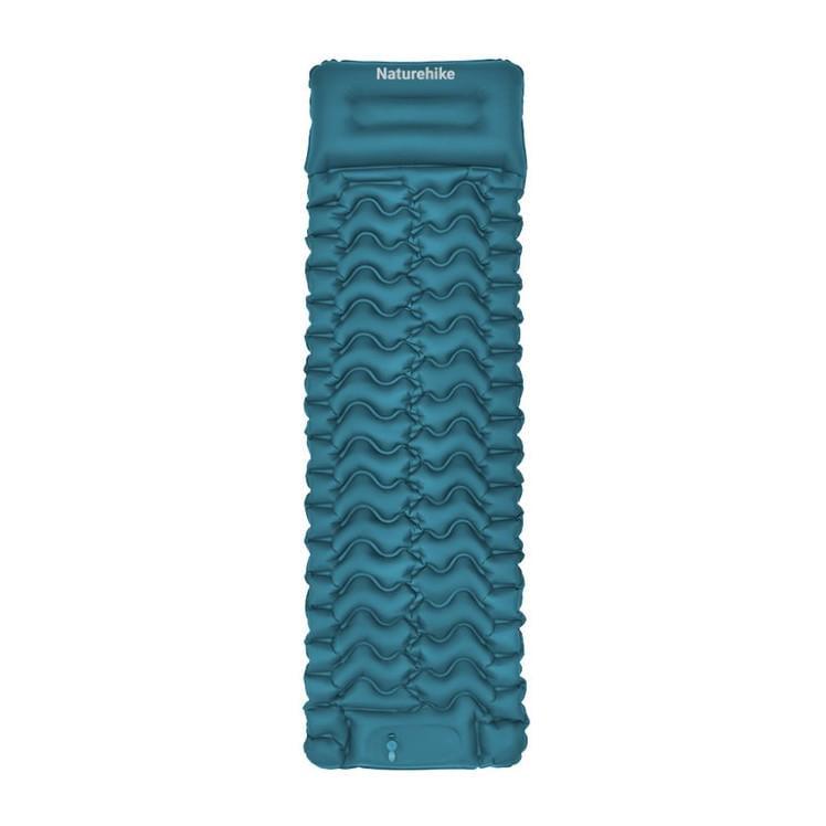 Матрас туристический надувной одноместный Naturehike CNK2550WS019 с помпой 200x60x6,5 см Blue (6977465869661) Матрас туристический надувной одноместный Naturehike CNK2550WS019 с помпой 200x60x6,5 см Blue (6977465869661)