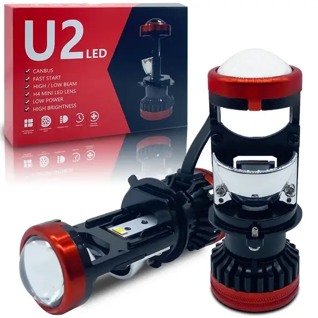 Автомобильные Bi-LED линзы U2 Mini H4 LED (00317)