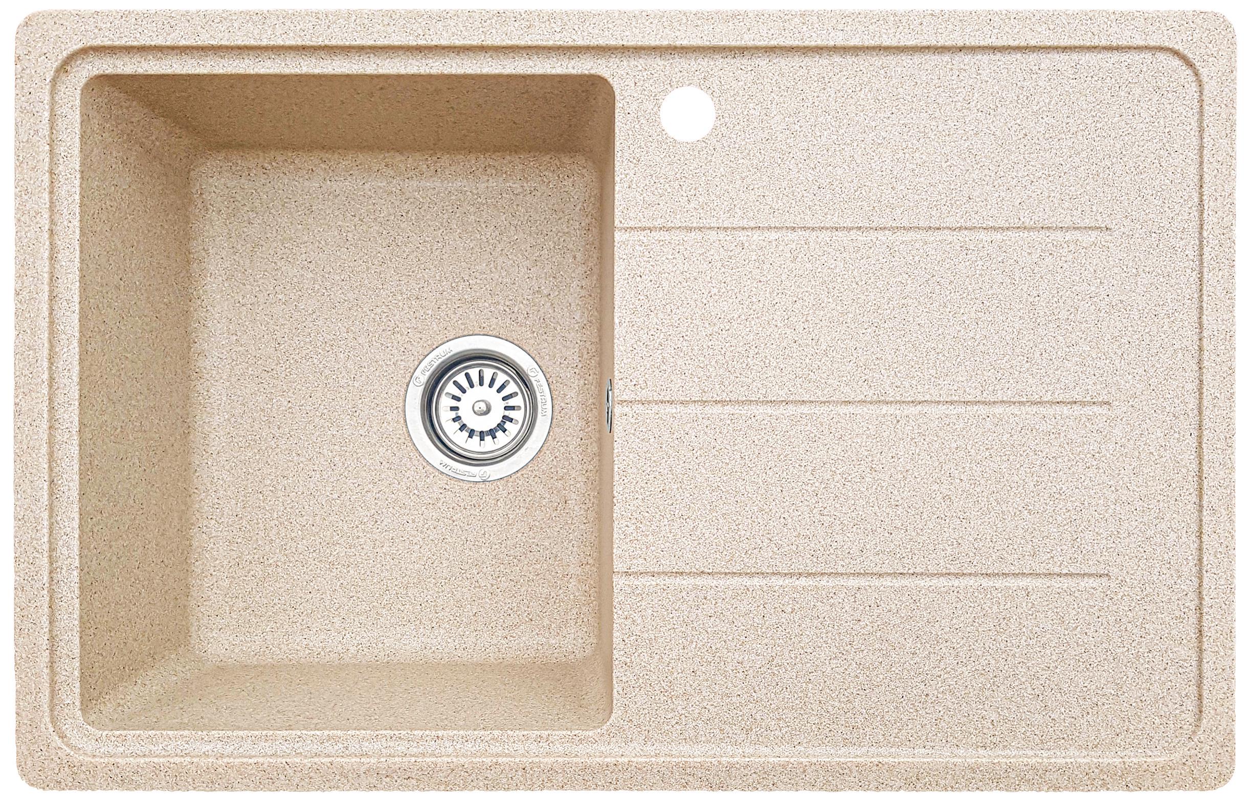 Мойка кухонная Valetti 24R 780x500 мм Бежевый