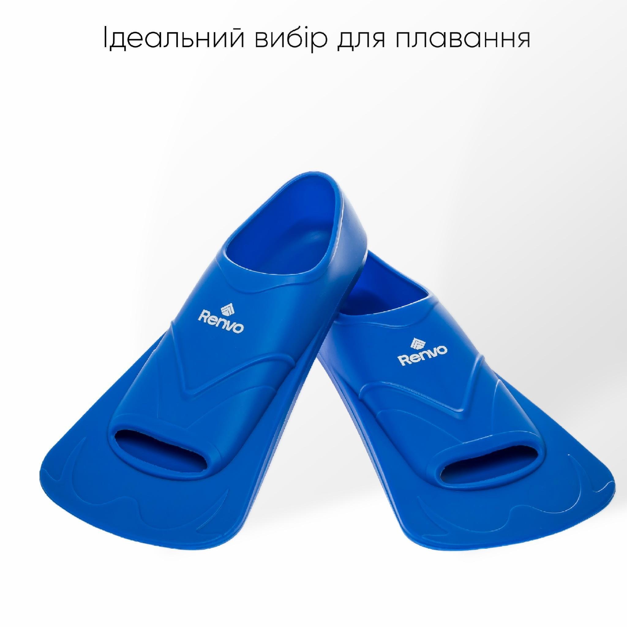 Ласты короткие для тренировки в бассейне Renvo Bustelo с закрытой пяткой р. 32-34 Синий (SF110-04 32-34) - фото 2 Ласты короткие для тренировки в бассейне Renvo Bustelo с закрытой пяткой р. 32-34 Синий (SF110-04 32-34) - фото 2