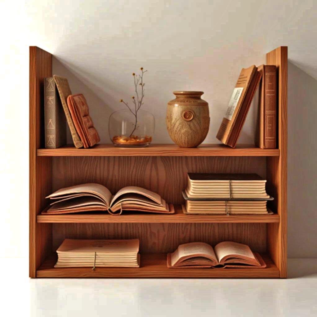 Полиця книжкова настільна з дерева Жилорес Охра (КПА-013604) Полиця книжкова настільна з дерева Жилорес Охра (КПА-013604)