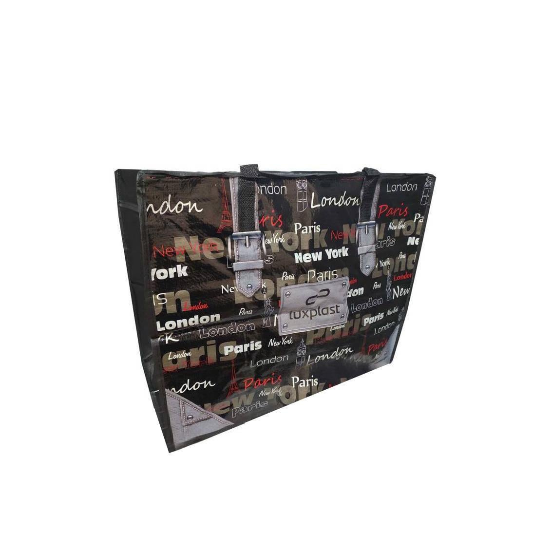 Сумка хозяйственная Альфа №4 Города 54х43х29 см 7 шт. (6453)