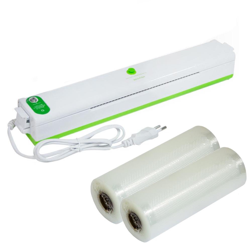 Упаковщик FreshpackPro G-88 100W Бело-салатовый и 2 рулона вакуумных пакетов 25х500 см (3000117-TOP-3)