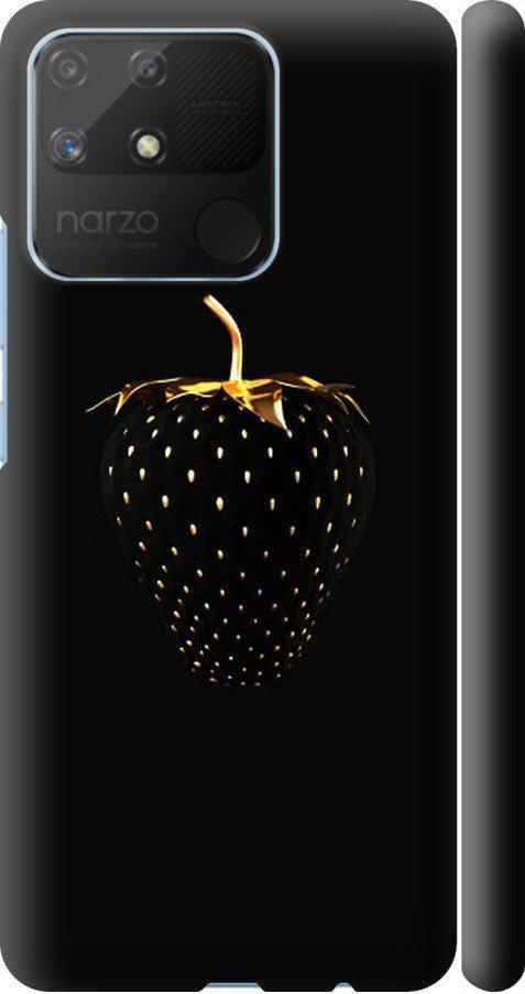Чехол на Realme Narzo 50A Черная клубника (3585m-2514-42517)