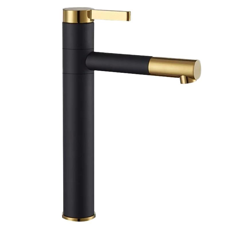 Смеситель для умывальника CUBO REA B7402 SMART reac-00000000493 высокий однорычажный Черный (165106)