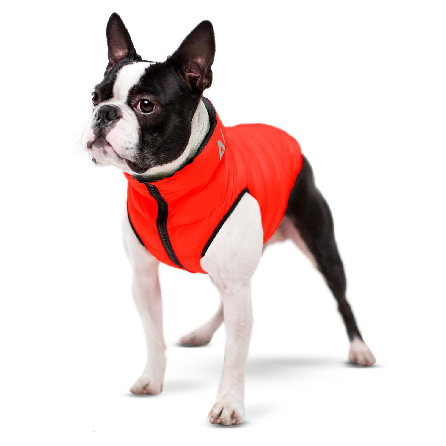 Курточка для собак двусторонняя AiryVest XS30 Красно-черный (1589)
