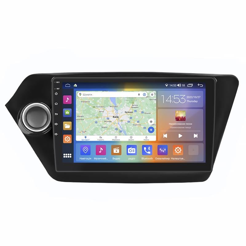 Магнитола Lesko для Kia K2 III (QB) 2011-2017 IPS 9" 4/64Gb CarPlay 4G Wi-Fi GPS Prime активное охлаждение