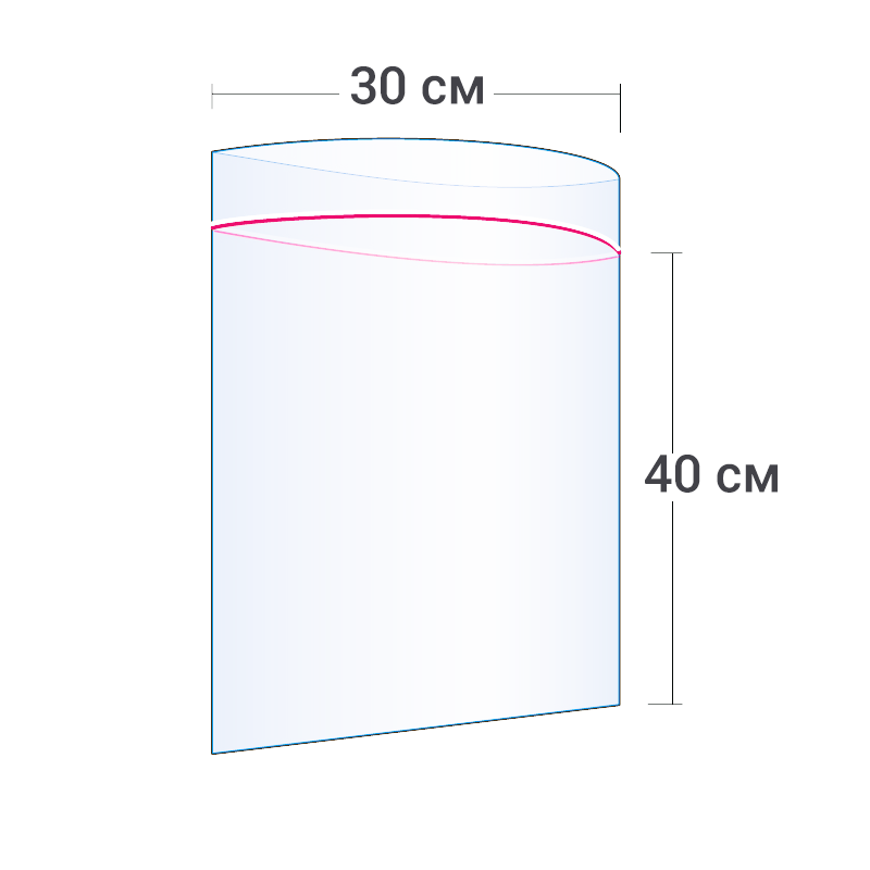 Пакети з замком Zipp-Lock для заморожування та пакування 30х40 см 100 шт. (203283-30х40) - фото 2