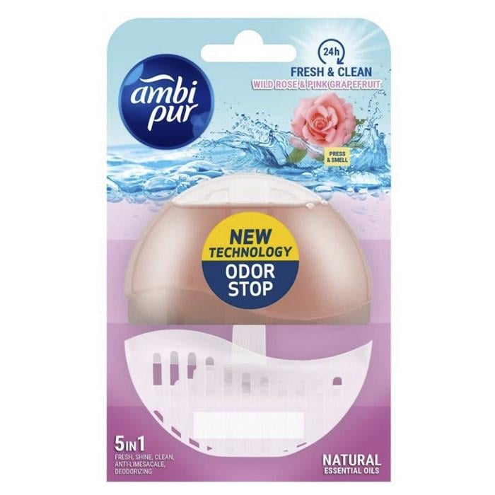 Туалетный блок для унитаза Ambi Pur Rose&Grapefruit 55 мл (1622792272) Туалетный блок для унитаза Ambi Pur Rose&Grapefruit 55 мл (1622792272)