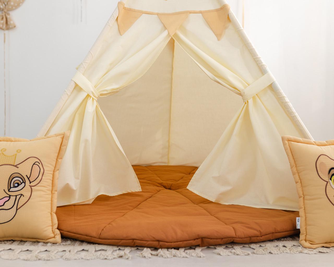 Вігвам для дітей Король Лев з об'ємним килимком 150 см - фото 4 Вігвам для дітей Король Лев з об'ємним килимком 150 см - фото 4