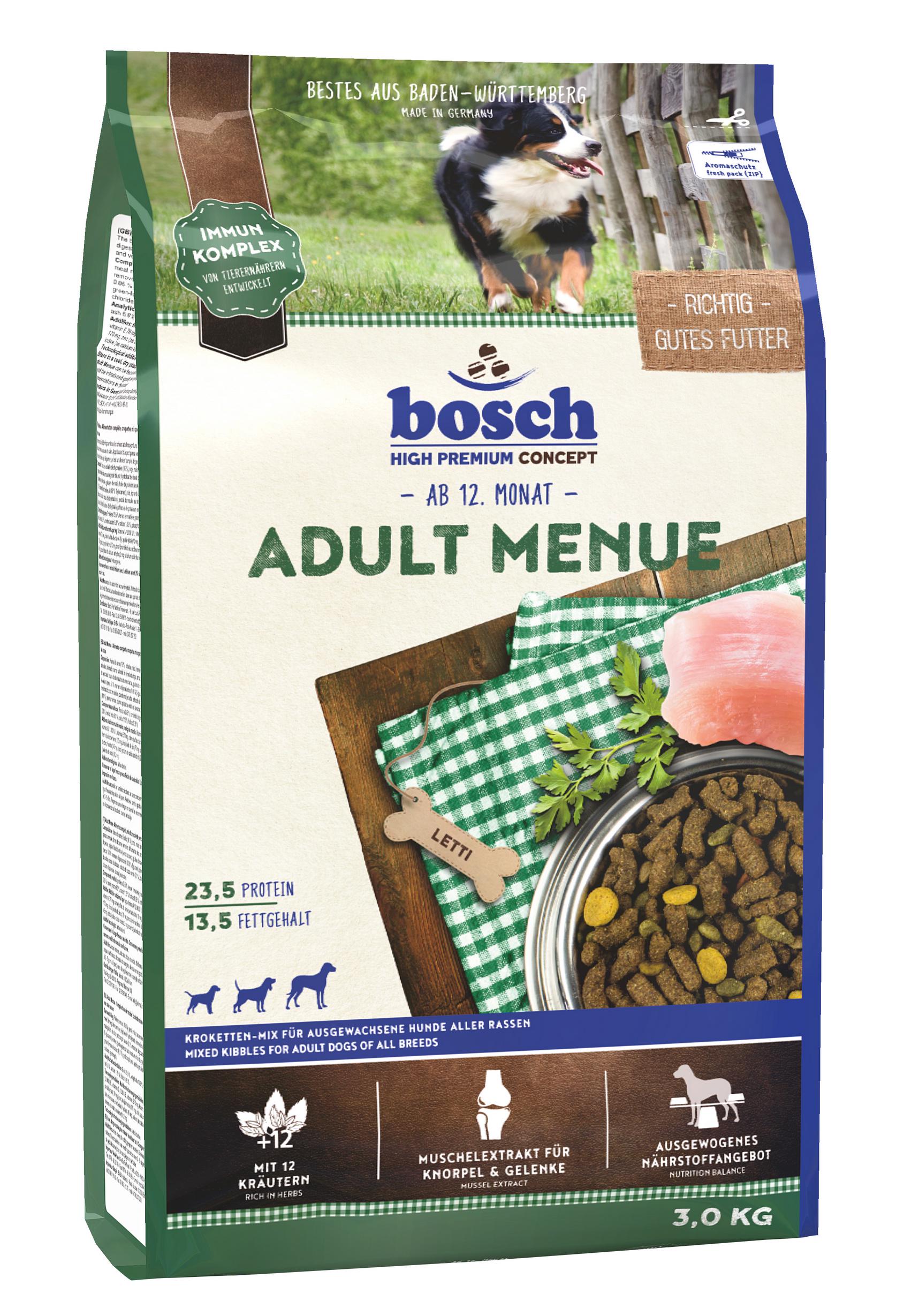 Сухой корм для взрослых собак Bosch Menue 3 кг