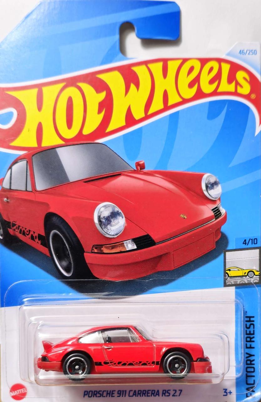 Игрушечная машинка Hot Wheels Porsche 911 Carrera RS 2.7 2024 Factory Fresh №46 (HTD08)