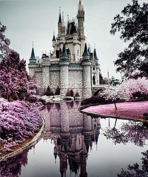 Алмазная мозаика My Art Замок на подрамнике квадратные алмазы 40х50 см (12137469)