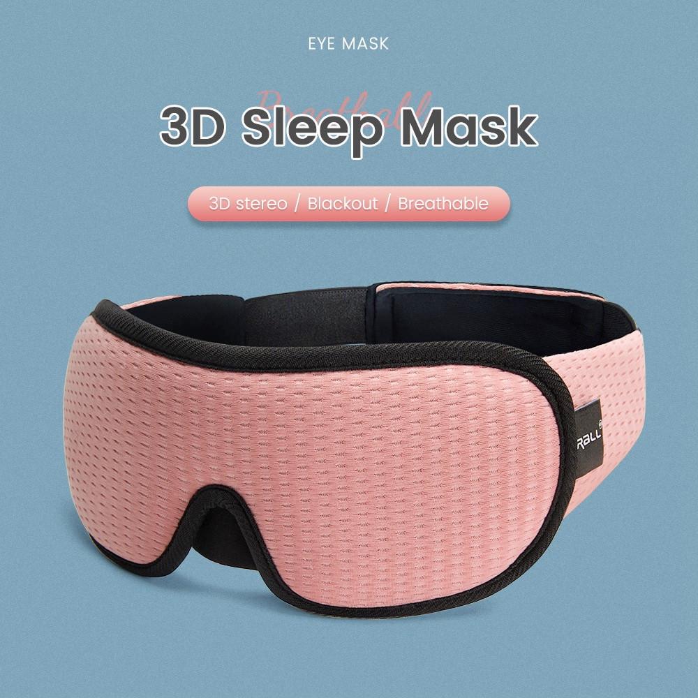 Маска для сну дихаюча SUNROZ 3D Breath Pink (A17132) - фото 4