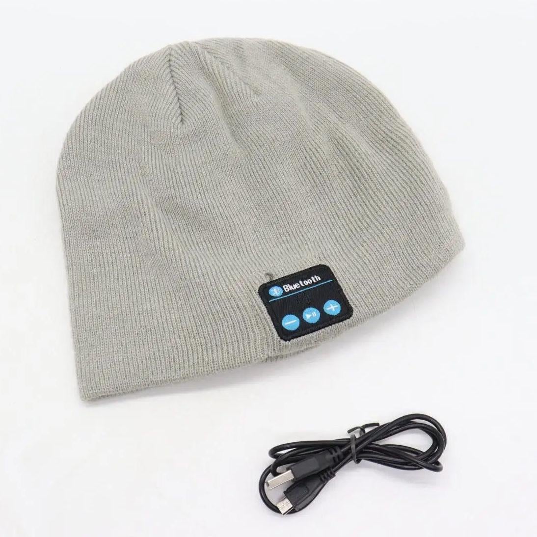 Шапки-колонка з навушниками Bluetooth SPS Hat BT True Cірий (13354826)