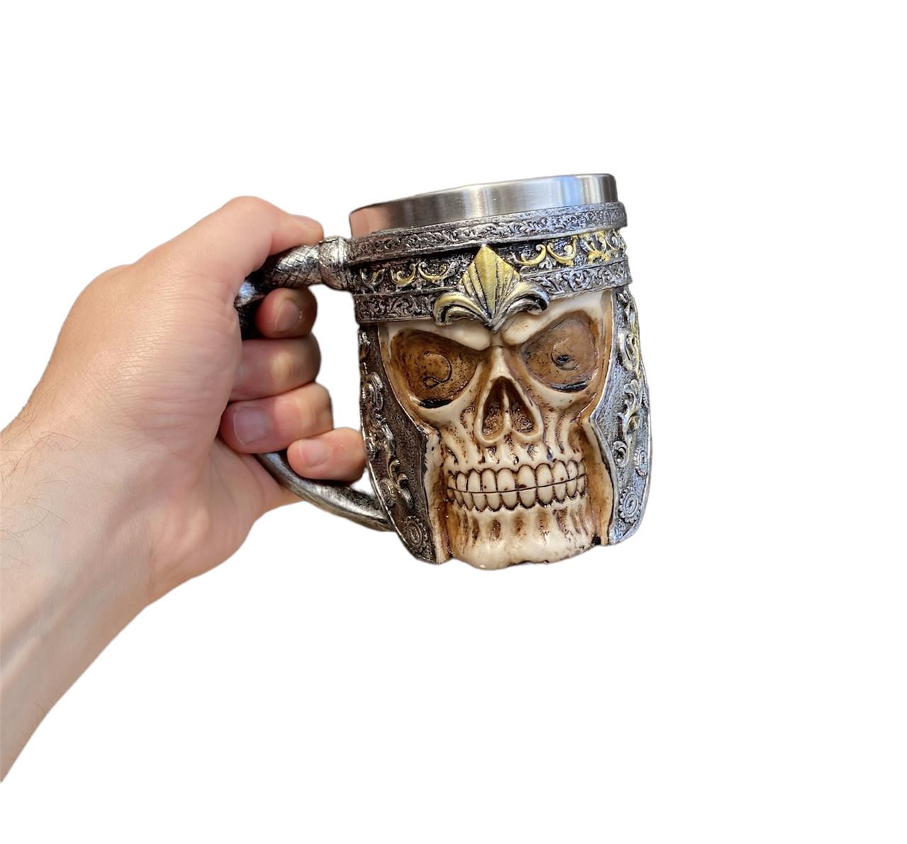 Чашка 3D Череп у Шоломі 400 мл (2214495558) - фото 4 Чашка 3D Череп у Шоломі 400 мл (2214495558) - фото 4