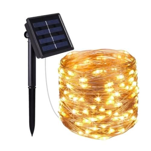 Гірлянда автономна Solar 50D 0.6-1.1W 5m WW IP65 тепле біле світіння