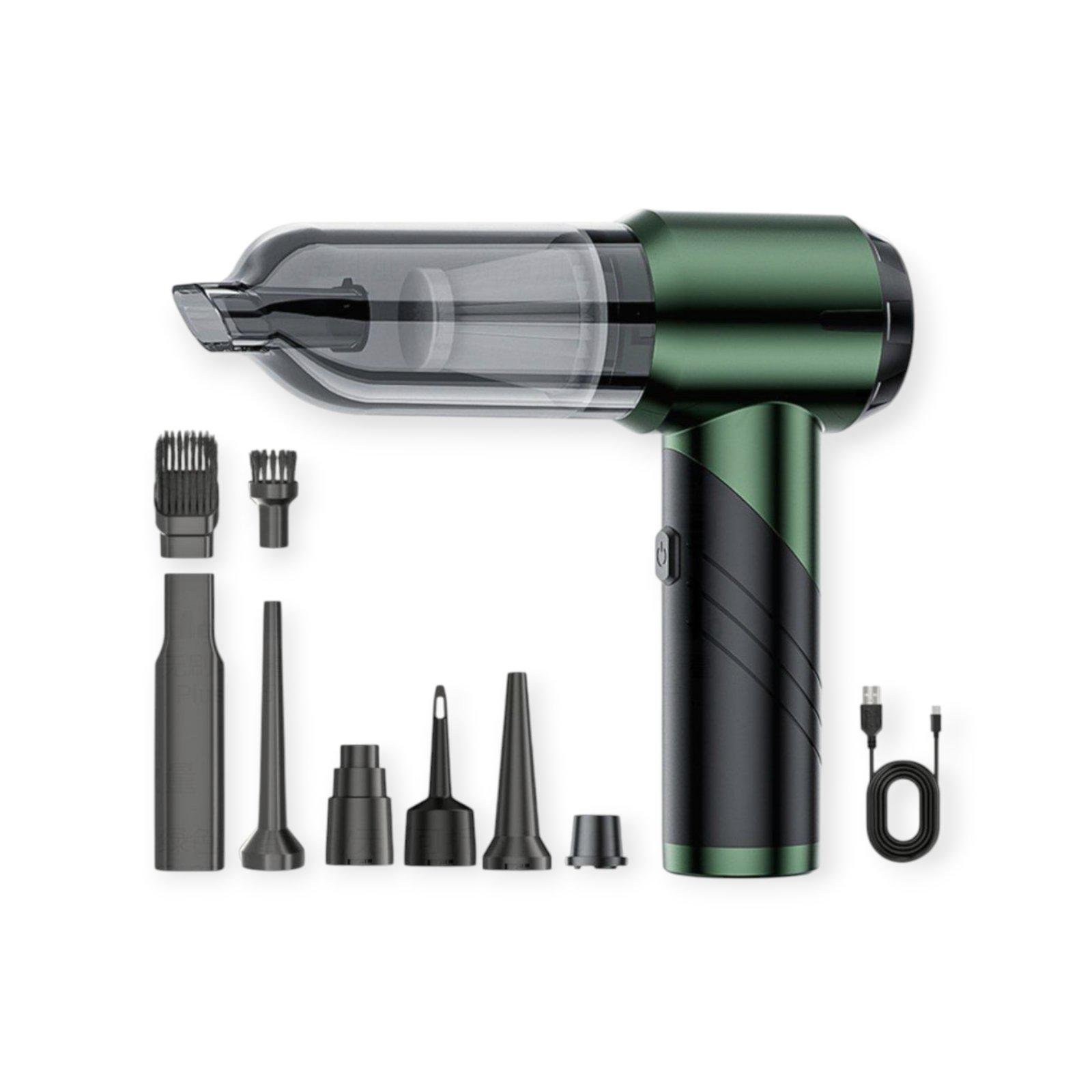 Пылесос автомобильный ПВХ Зеленый (ST-6670)