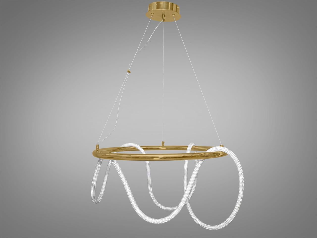 Люстра шланг для гостиной Ropelight 9752-D600GAB-LS 32W Золотой (1987423283)