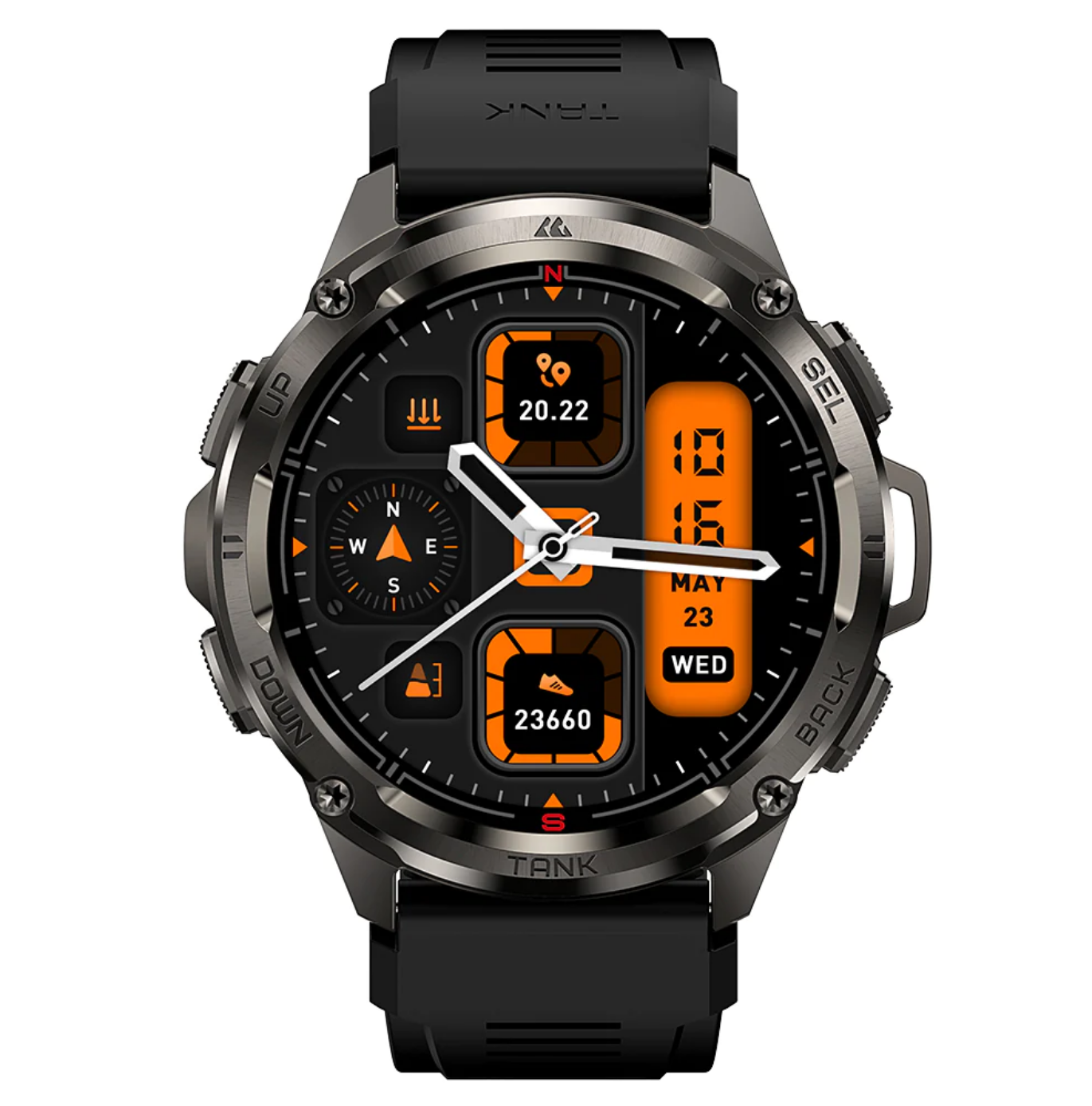 Смарт-годинник тактичний Kospet Tank T3 Ultra Black — фото 4