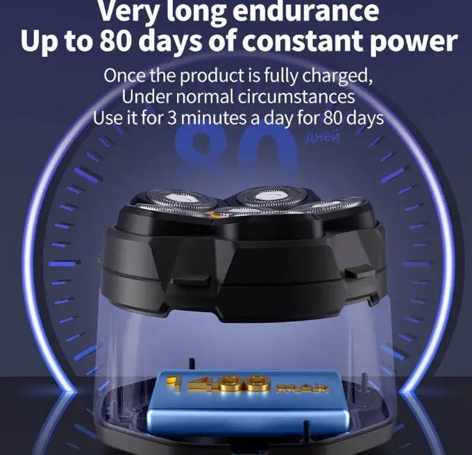 Електробритва акумуляторна XO CF21 5W/1400 mAh Blue (608143) - фото 4 Електробритва акумуляторна XO CF21 5W/1400 mAh Blue (608143) - фото 4