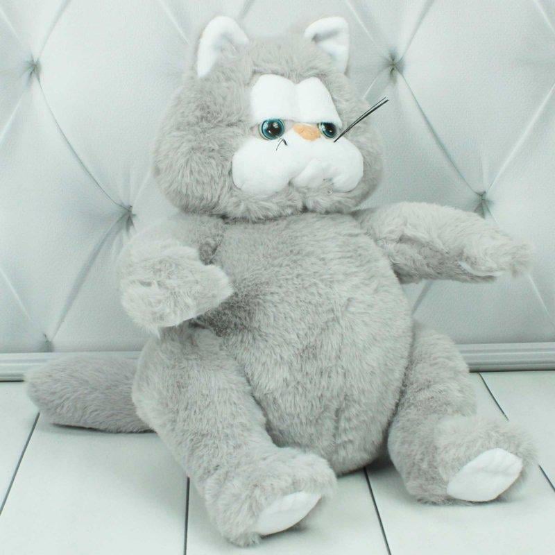Игрушка мягкая Копица Кот сидящий 26x18x18 см Серый (00071-30)