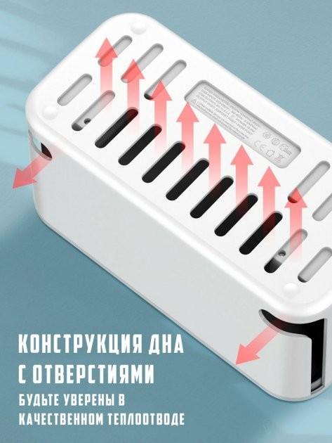 Мережевий подовжувач Ldnio SC5309 3 USB 5 розеток 2 м 3х0,75 мм White (SC5309) - фото 5