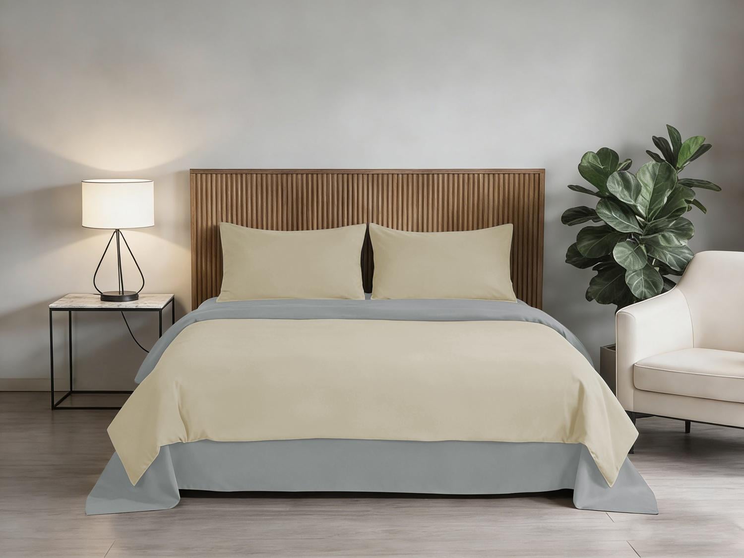 Комплект постільної білизни SOHO Сімейний 150х200 см Beige/Light Gray (UG-PATTERN 19-F)