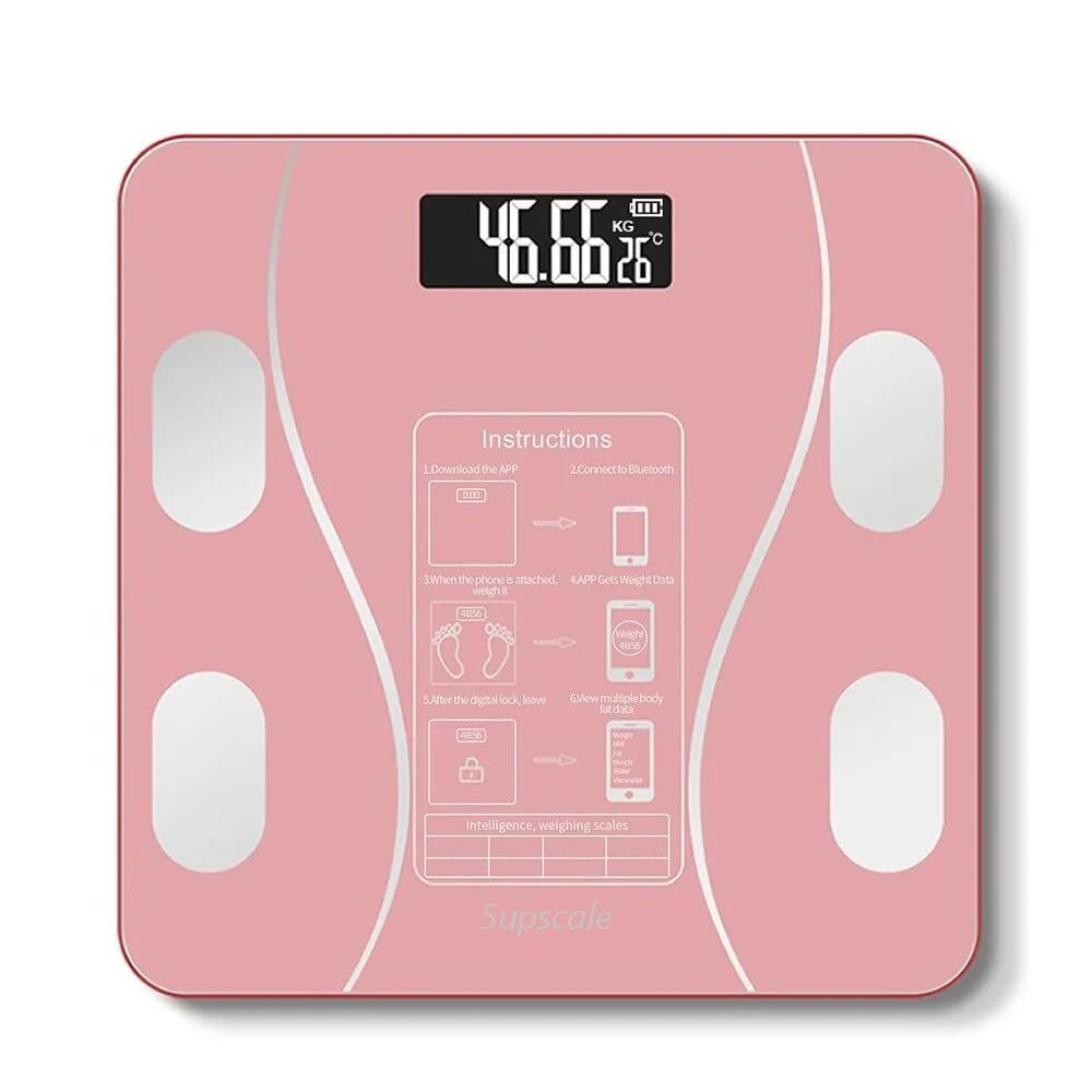 Ваги підлогові електронні SmartLife Body Fat Scale Рожевий (1008648-Pink) - фото 1