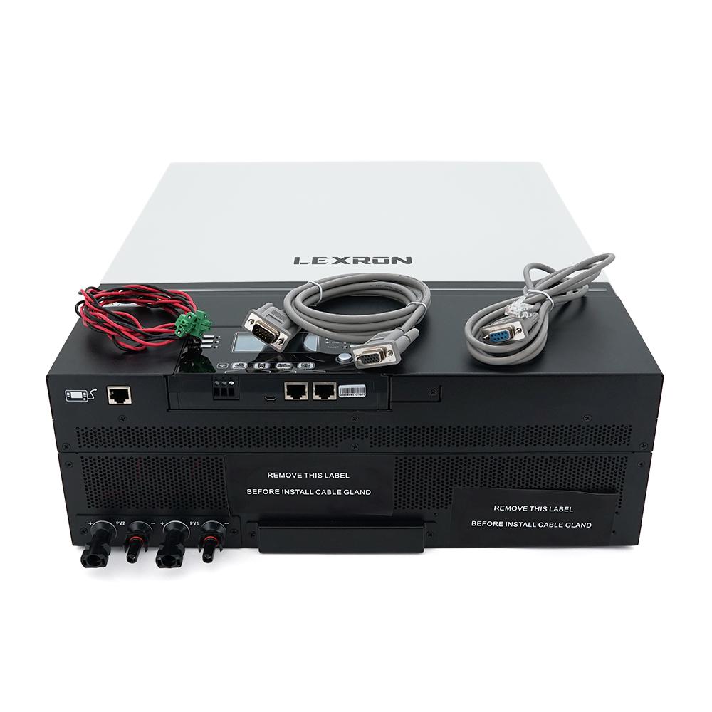 Інвертор гібридний Lexron-7200-48-230 7200 W 48 V струм заряд А 0-80 A 170-280 V PWM 80 А 500 Vdc (28933) - фото 2