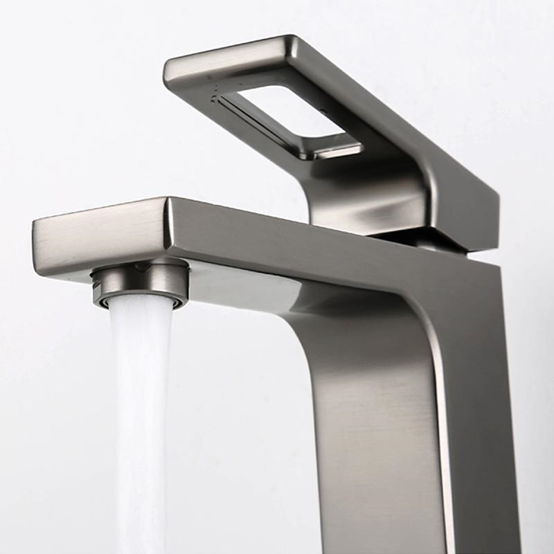 Смеситель для умывальника Gappo G1017-9 Графит (1045067) - фото 5