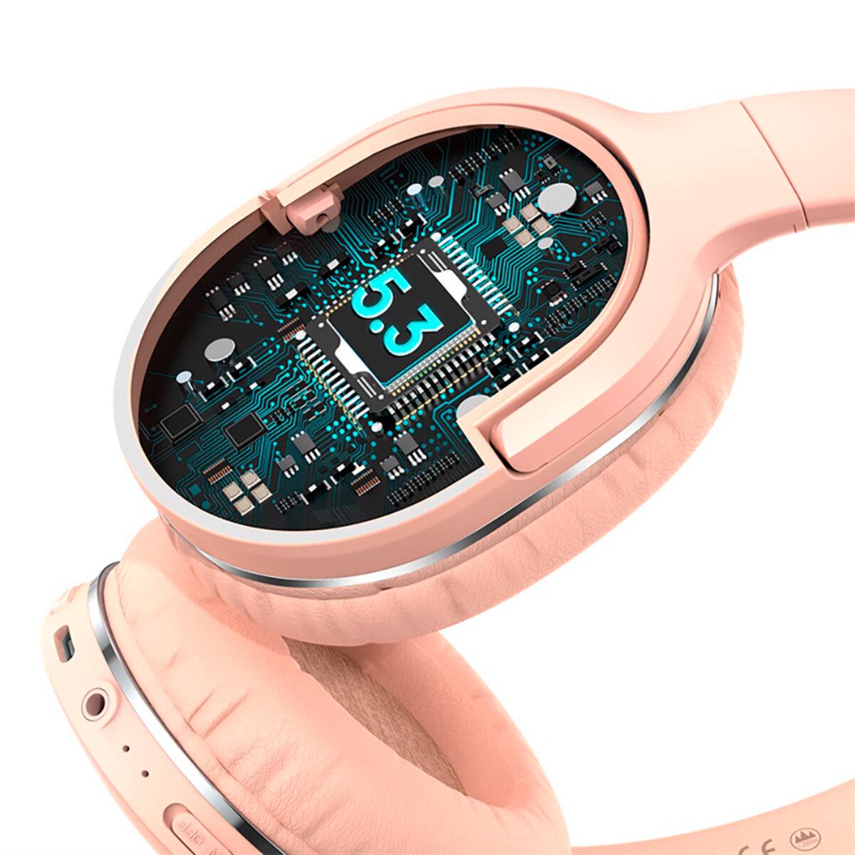 Навушники бездротові BASEUS Encok Wireless headphone D02 Pro BT5.3 450 mAh Pink (NGTD010304) - фото 5