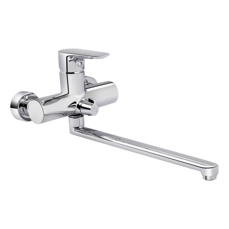 Смеситель для ванны Q-tap Flaja QTFLA3210102GC однорычажный Хром (77452)