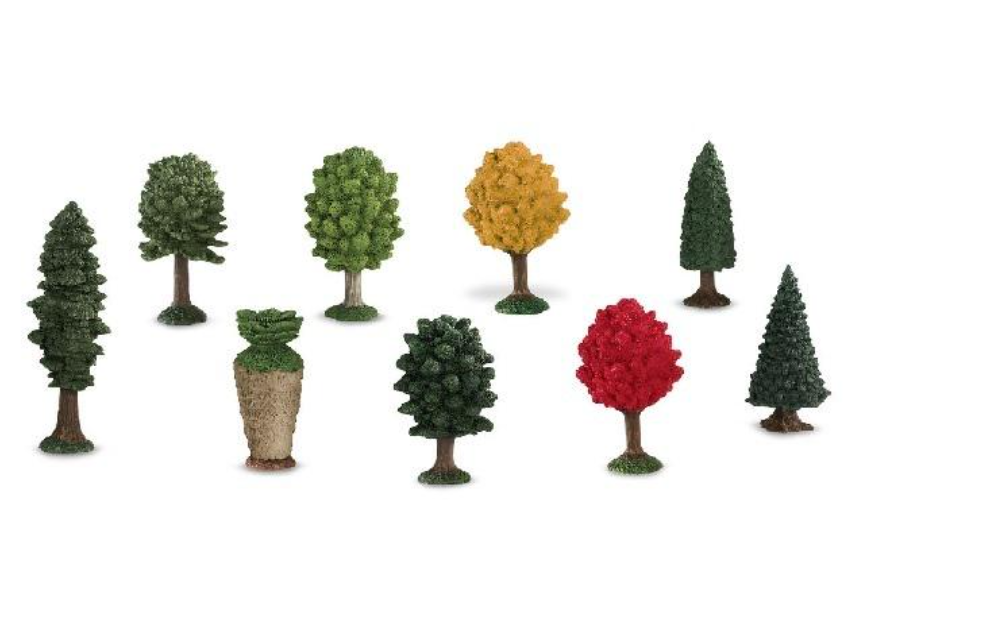 Набор фигурок Safari Ltd Игрушечные деревья в тубусе (23333129)