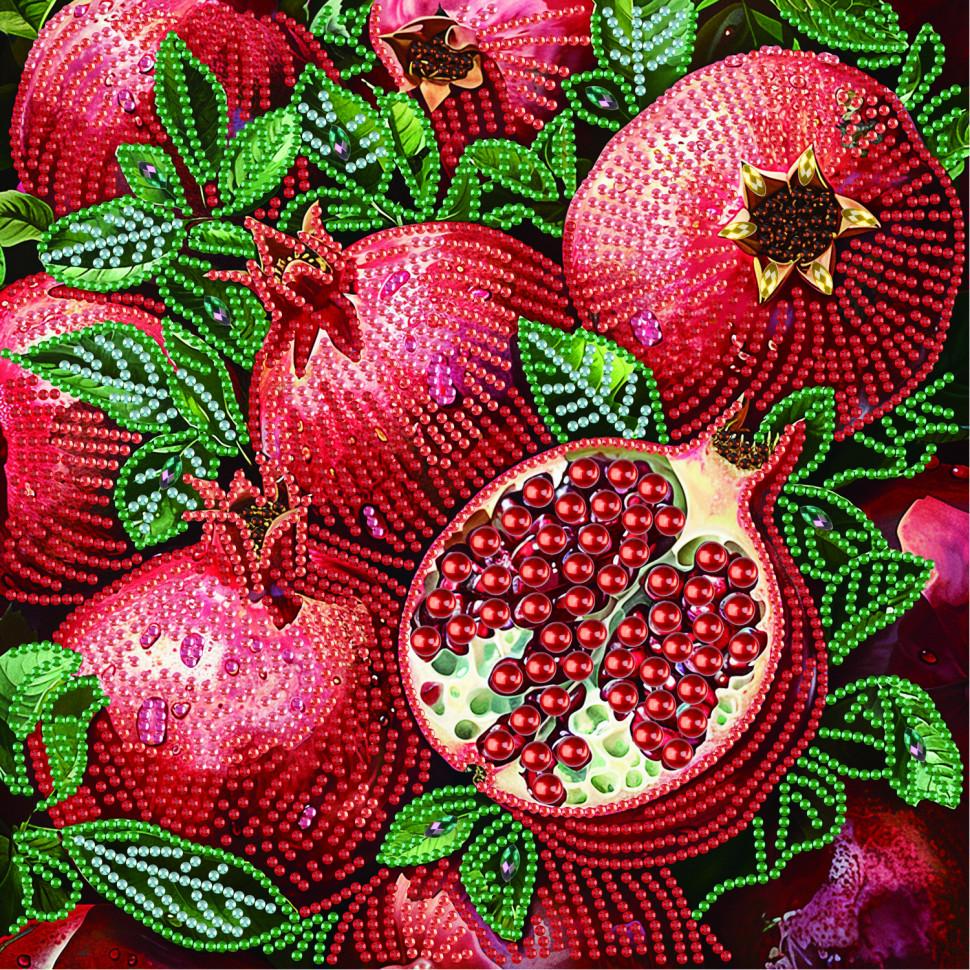 Алмазная мозаика Brushme Сочные гранаты 25x25 см (BH024)