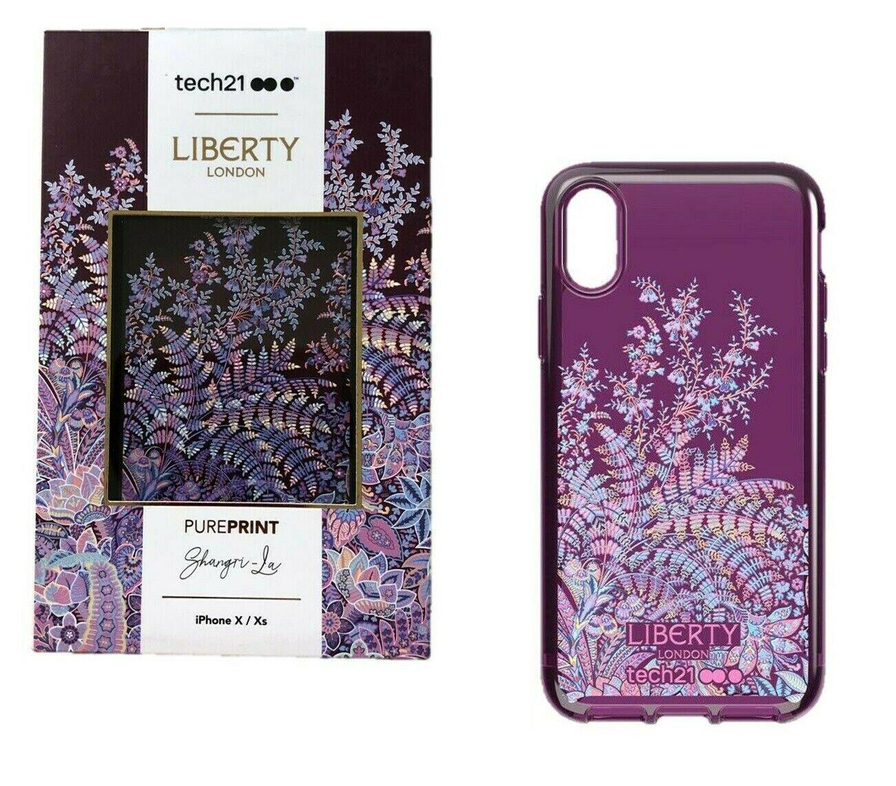 Противоударный чехол London tech21 Liberty для iPhone X XS Pure Print Shangri-La (11015695) - фото 5